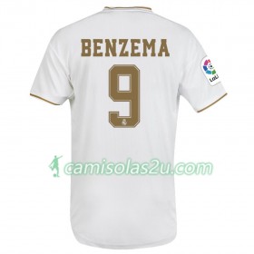 Camisolas de Futebol Real Madrid Karim Benzema 9 Equipamento Principal 2019/20 Manga Curta